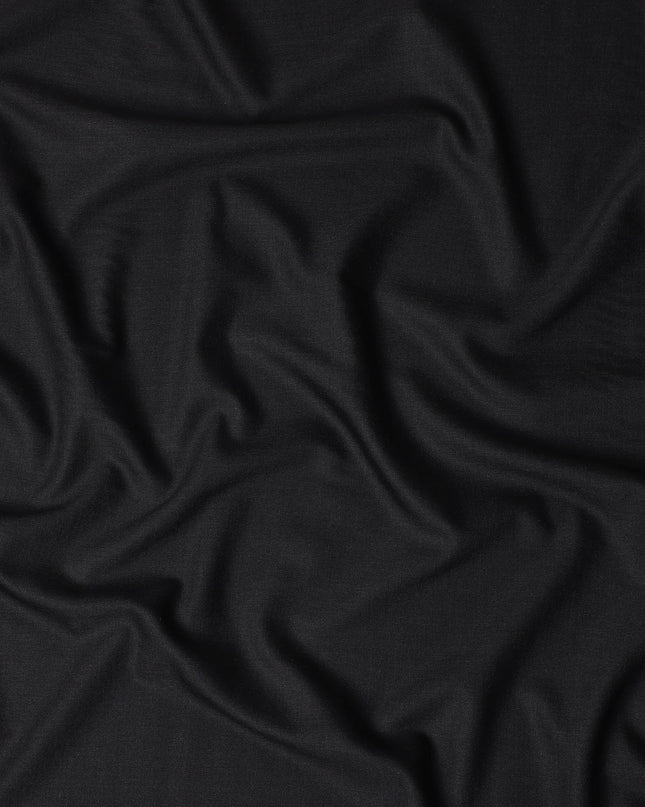Ebony Black Super 150'S English Wool Suiting