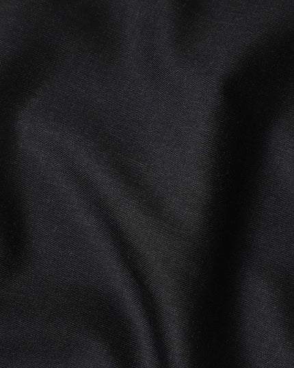 Ebony Black Super 150'S English Wool Suiting