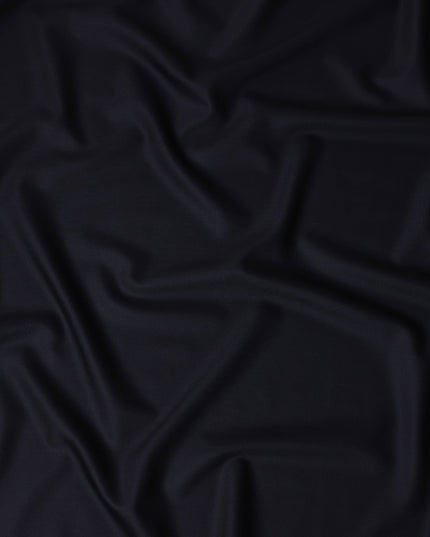 Midnight Blue Wool Suiting Fabric