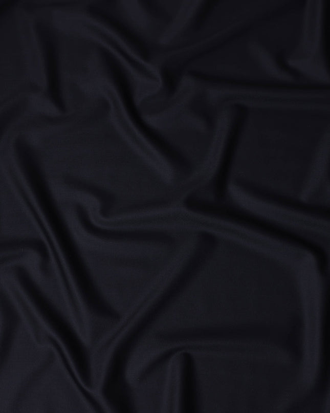 Midnight Blue Wool Suiting Fabric