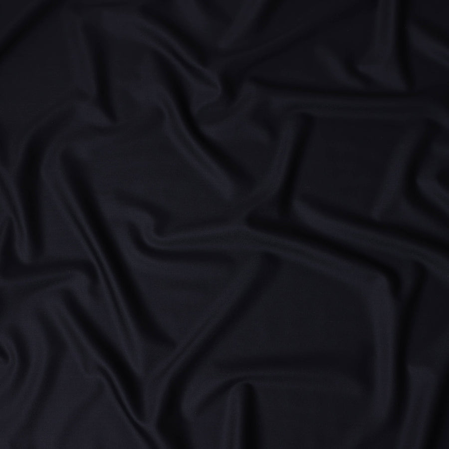 Midnight Blue Wool Suiting Fabric