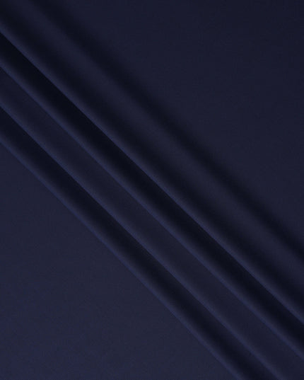 Midnight Blue English Wool Suiting Fabric Piece