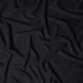 Jet Black Plain English Wool Suiting Fabric