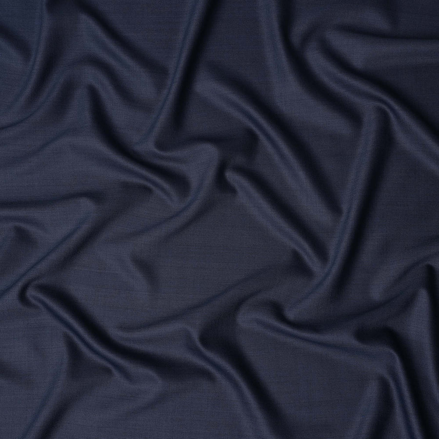 Slate Blue Self Design English Wool Suiting Fabric
