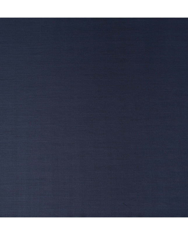 Slate Blue Self Design English Wool Suiting Fabric