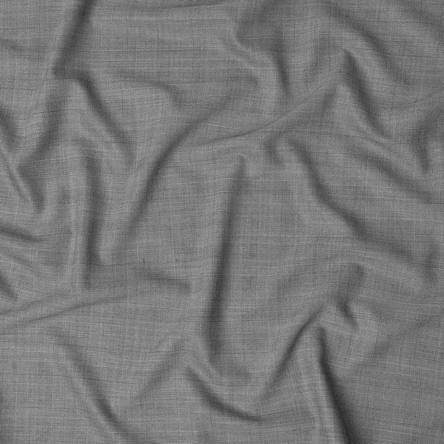 Ash Grey English Wool Suiting Fabric Piece