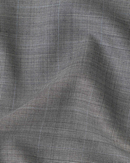 Ash Grey English Wool Suiting Fabric Piece