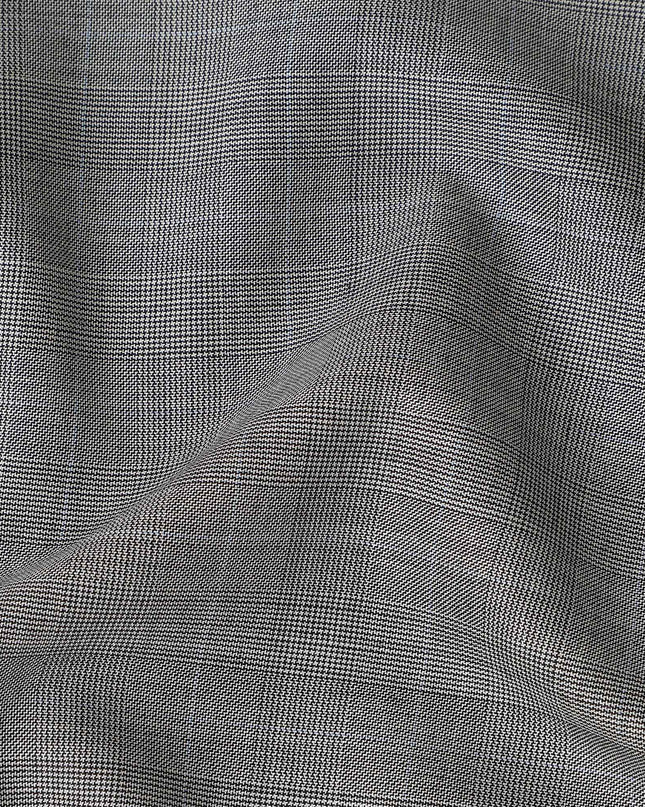 Ash Grey English Wool Suiting Fabric Piece