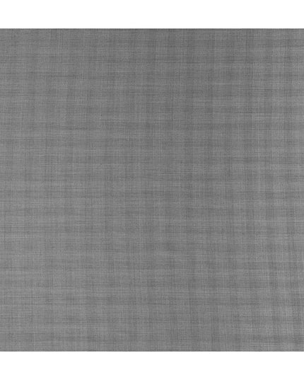Ash Grey English Wool Suiting Fabric Piece