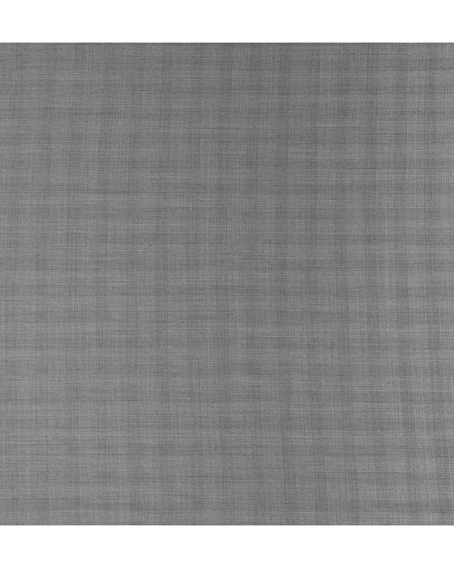 Ash Grey English Wool Suiting Fabric Piece