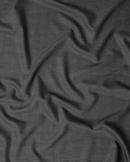 Charcoal Grey English Wool Suiting Fabric
