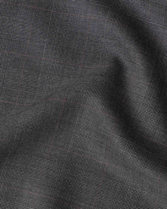 Charcoal Grey English Wool Suiting Fabric