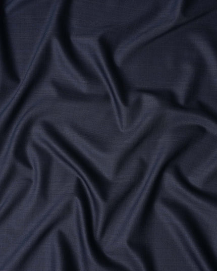 Navy Blue English Wool Suiting Fabric