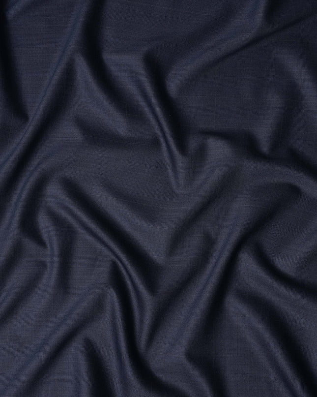 Navy Blue English Wool Suiting Fabric
