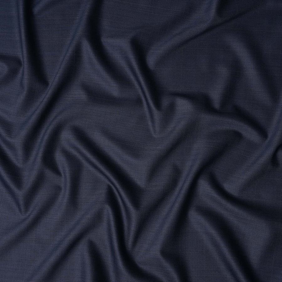 Navy Blue English Wool Suiting Fabric