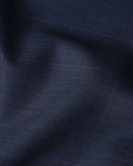 Navy Blue English Wool Suiting Fabric
