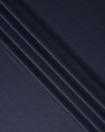 Navy Blue English Wool Suiting Fabric