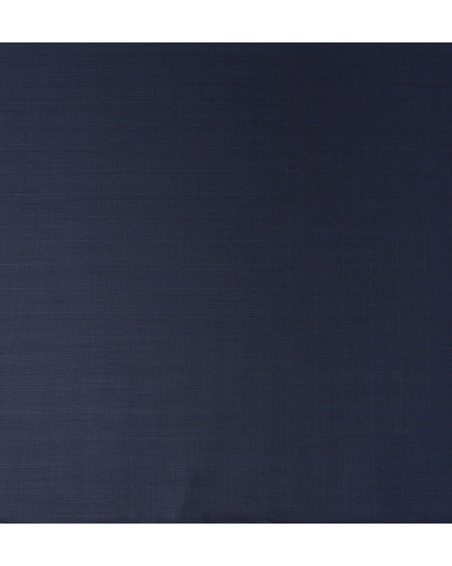 Navy Blue English Wool Suiting Fabric