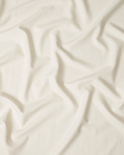 Ivory White English Wool Suiting Fabric Piece