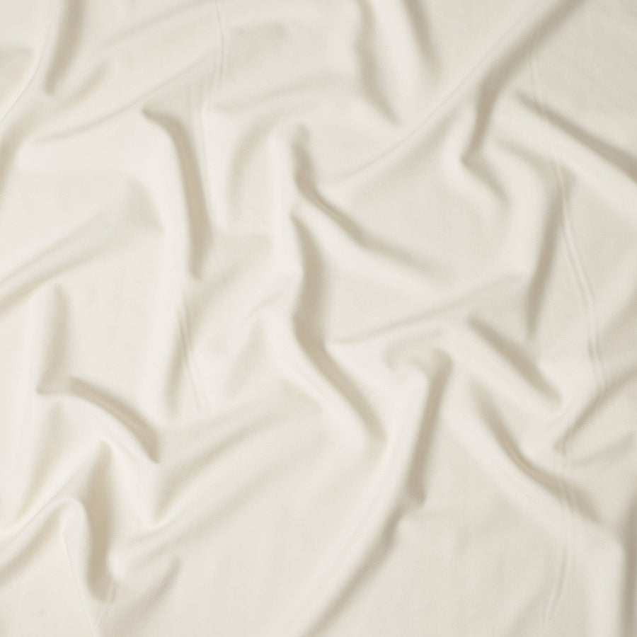 Ivory White English Wool Suiting Fabric Piece