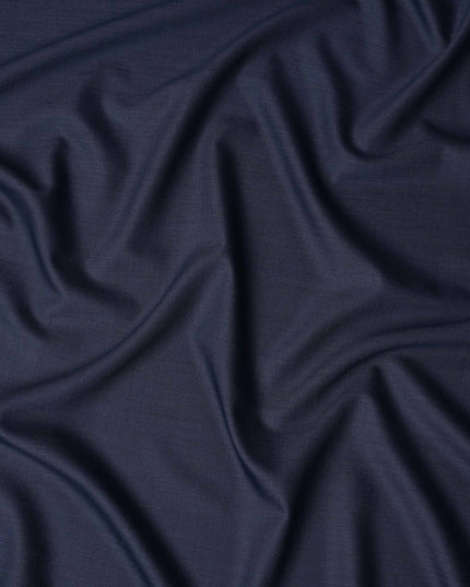 Slate Blue English Wool Suiting Fabric Piece