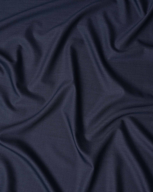 Slate Blue English Wool Suiting Fabric Piece