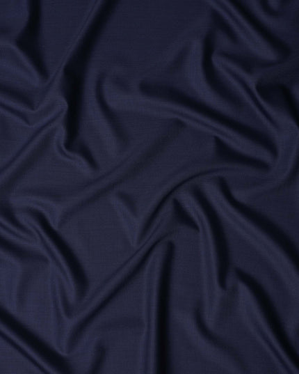 Ink Blue Premium Super 150'S Wool Suiting Fabric