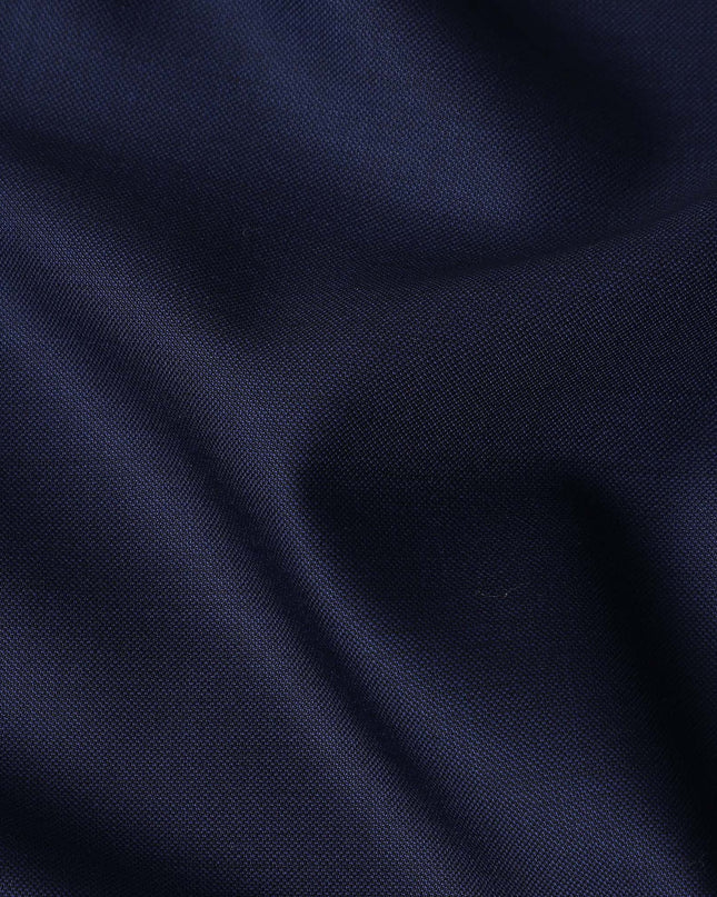 Ink Blue Premium Super 150'S Wool Suiting Fabric
