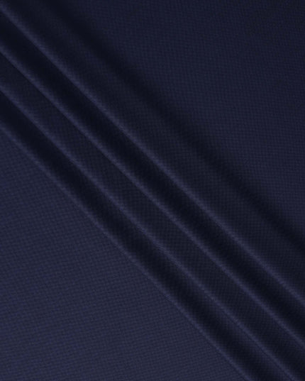 Ink Blue Premium Super 150'S Wool Suiting Fabric