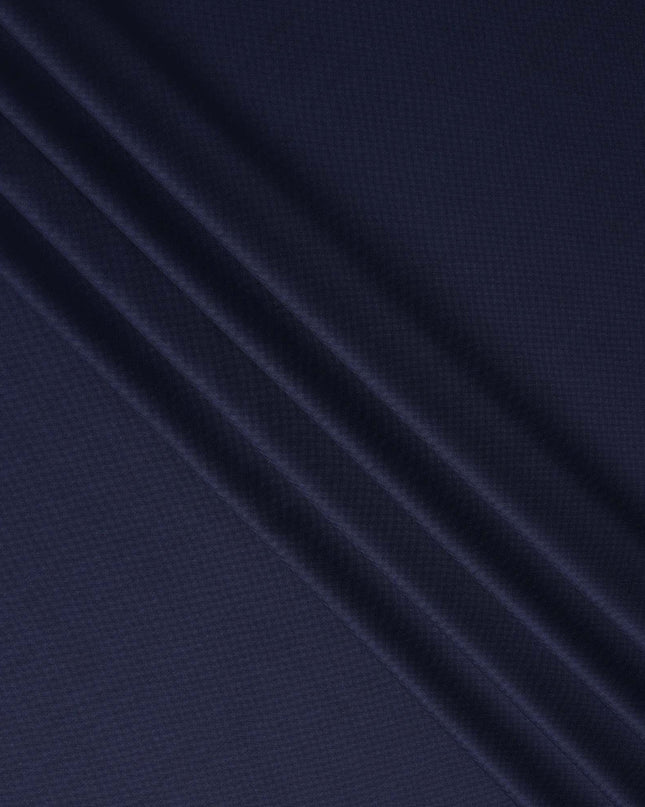 Ink Blue Premium Super 150'S Wool Suiting Fabric