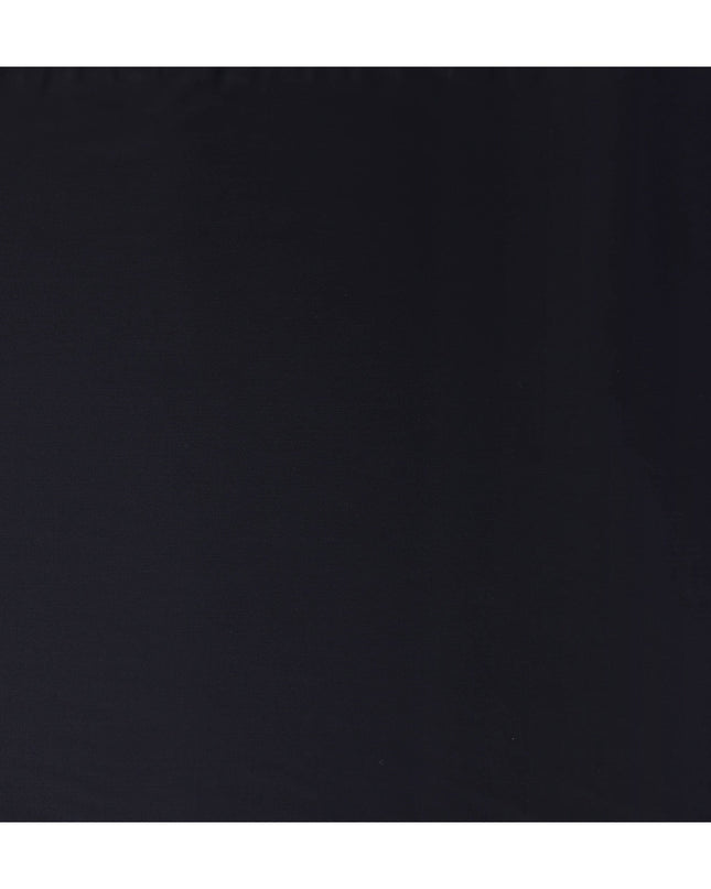 Coal Black Premium English Wool Suiting Fabric