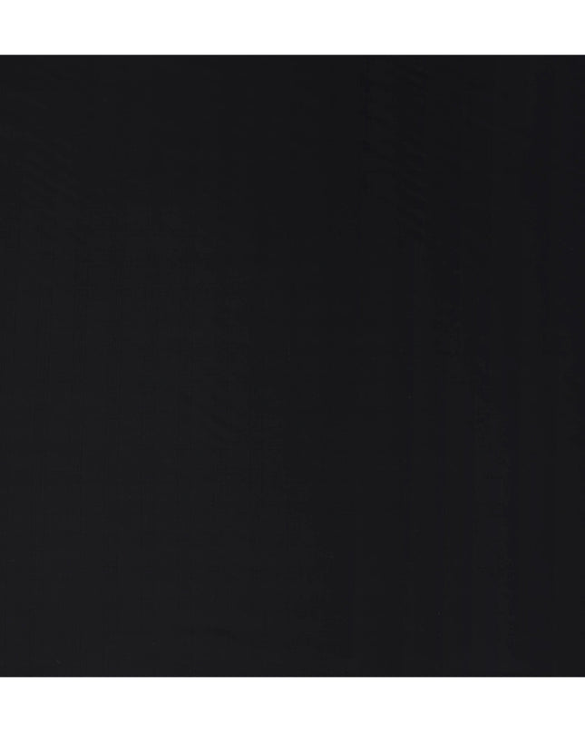 Charcoal Black English Wool Suiting Fabric Piece