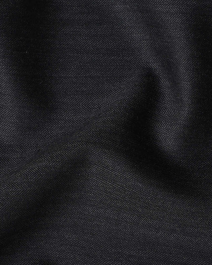 Charcoal Grey English Wool Suiting Fabric