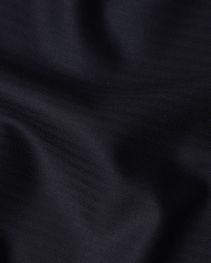 Navy Blue English Wool Suiting Fabric Piece