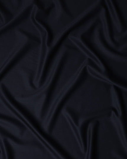 Ink Blue English Wool Suiting Fabric