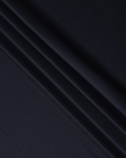 Ink Blue English Wool Suiting Fabric