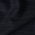Navy Blue Pinstripe English Wool Suiting Fabric