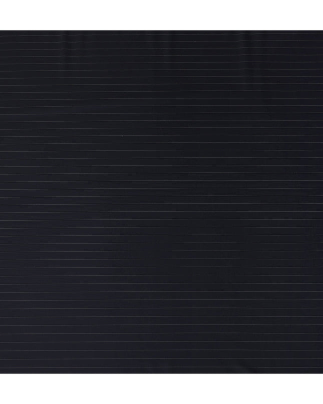 Navy Blue Pinstripe English Wool Suiting Fabric