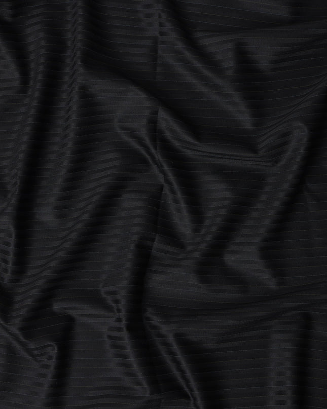 Jet Black English Wool Suiting 3.75m
