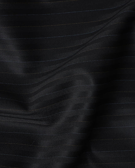Jet Black English Wool Suiting 3.75m