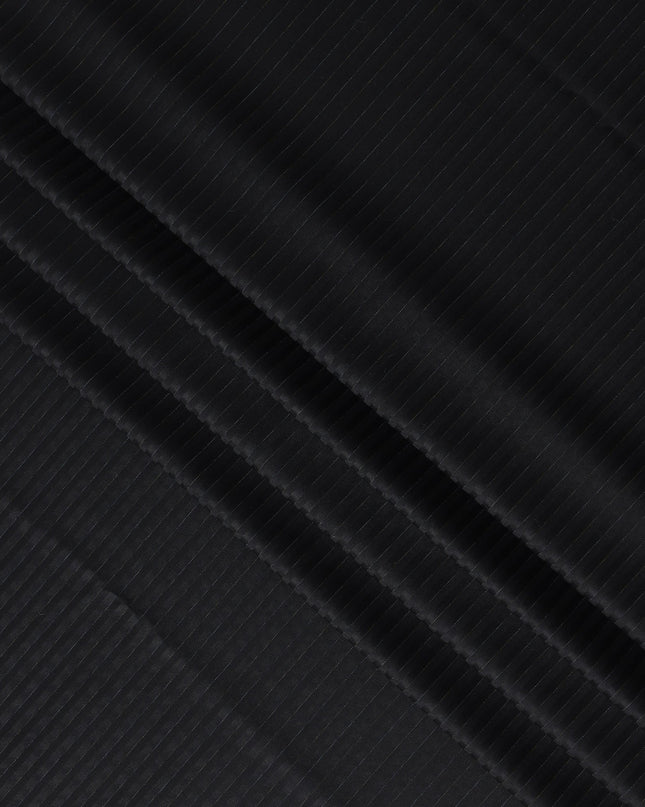 Jet Black English Wool Suiting 3.75m