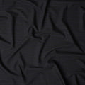 Onyx Black Pinstripe English Wool Suiting Fabric