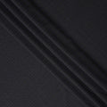 Onyx Black Pinstripe English Wool Suiting Fabric