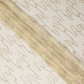 Sand Beige Abstract Silk Chiffon Fabric 110cm