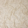Cream Beige Abstract Silk Chiffon Fabric 110cm