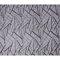 Silver Grey Abstract Silk Chiffon Fabric 110cm
