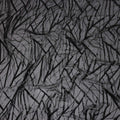 Charcoal Black Abstract Silk Chiffon Fabric 110cm