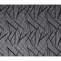 Charcoal Black Abstract Silk Chiffon Fabric 110cm