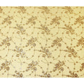 Butter Yellow Bouquet Silk Chiffon Fabric 110cm