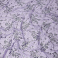 Lavender Purple Bouquet Silk Chiffon Fabric 110cm